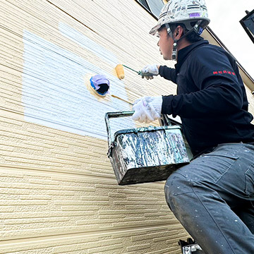 外壁塗料の下塗り