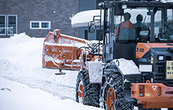 除雪をしている様子