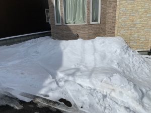 アパート２軒目、除排雪作業