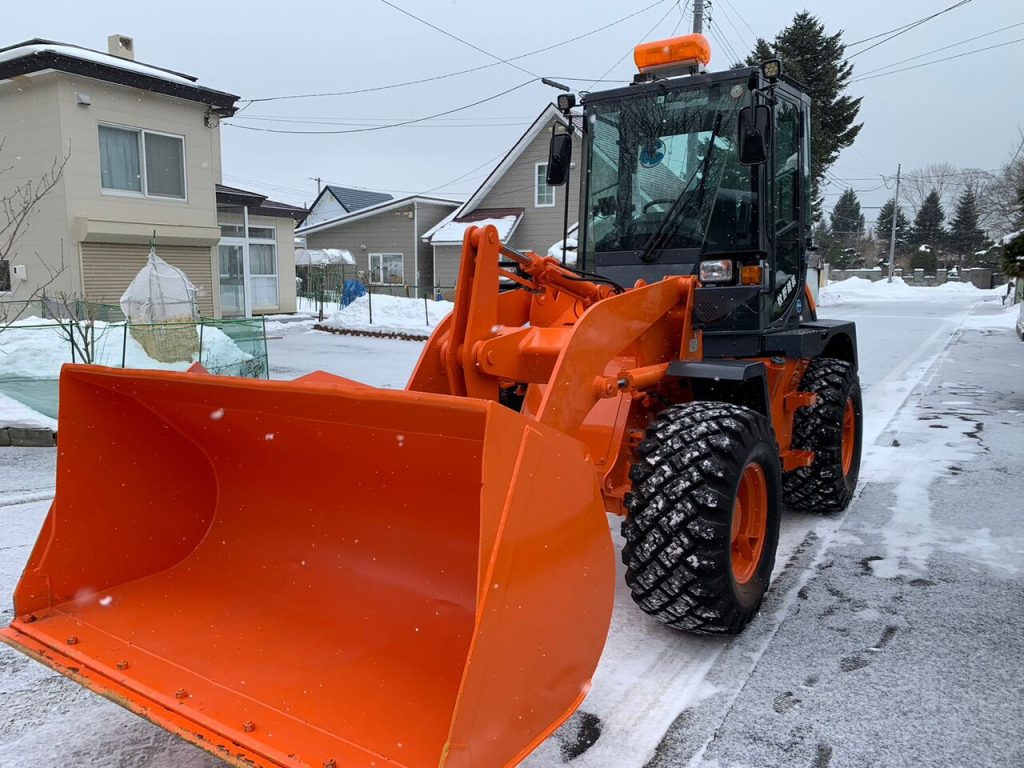 綺麗になった除雪機