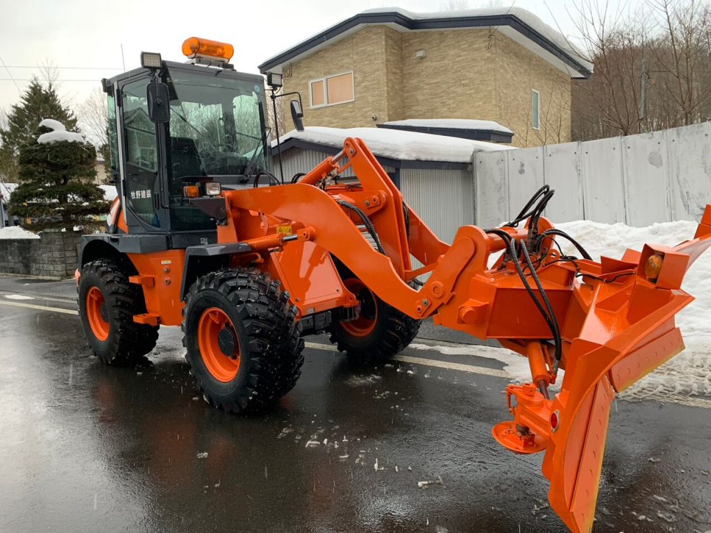 綺麗になった除雪機
