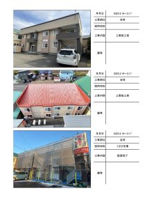 苫小牧市沼ノ端中央 ステーションコーポの施工写真帳PDF
