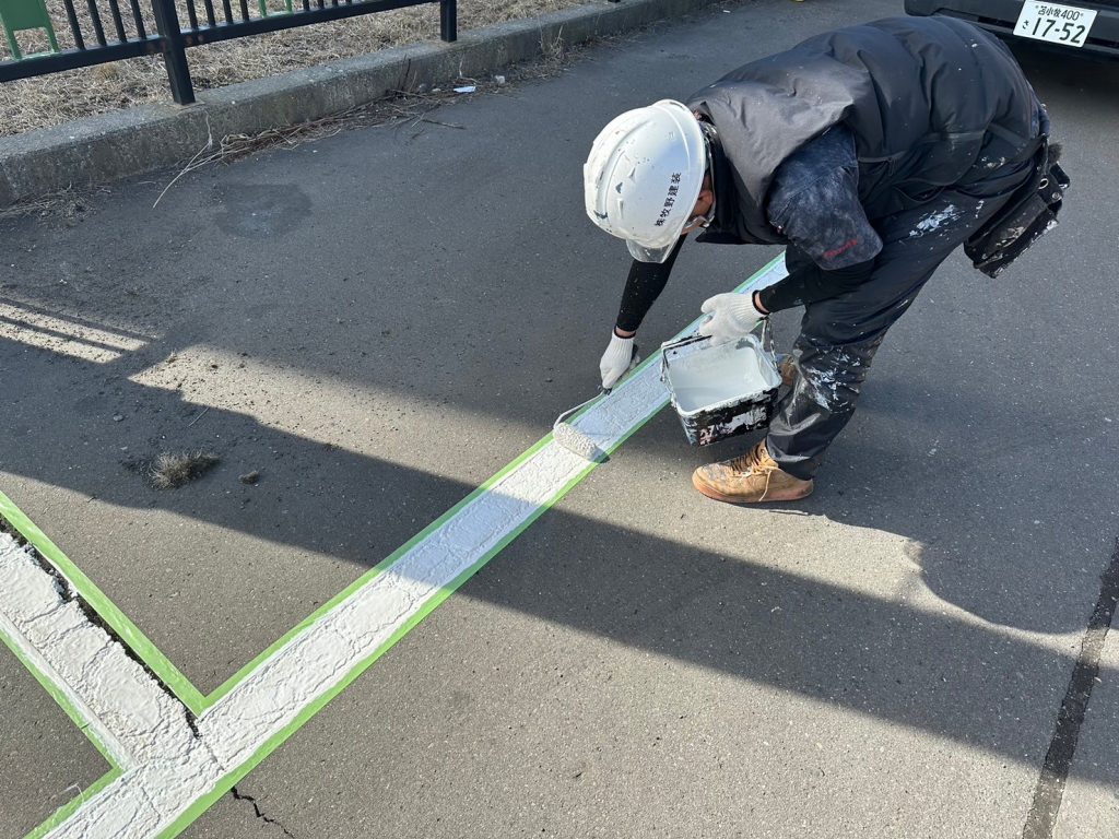 苫小牧市日吉町 エクセルステージ  上塗り