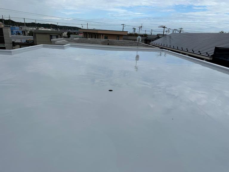 苫小牧市のぞみ町　アルカディア屋上ウレタン防水工事 アフター