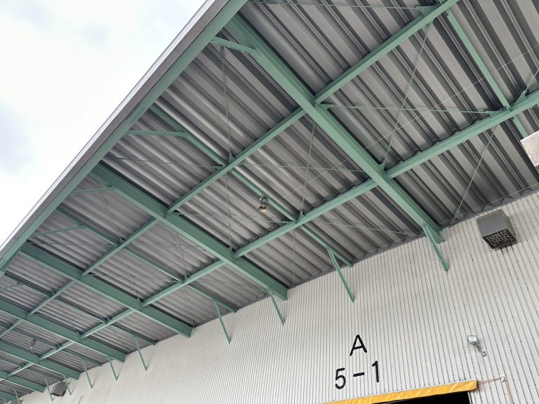 ひさし下鉄骨部塗装工事 アフター