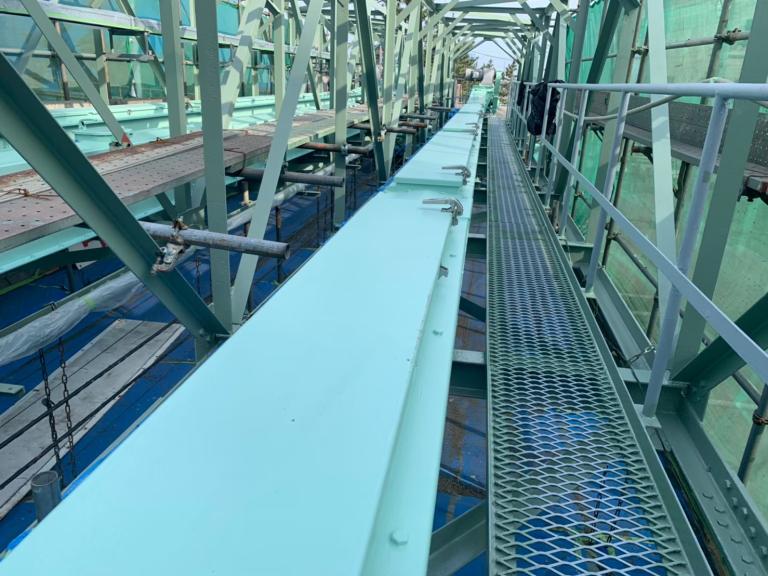 苫小牧市　コンベアー・架台塗装 アフター