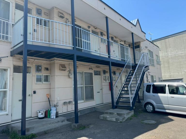 千歳市信濃　ジョイナス信濃階段補修塗装工事 アフター