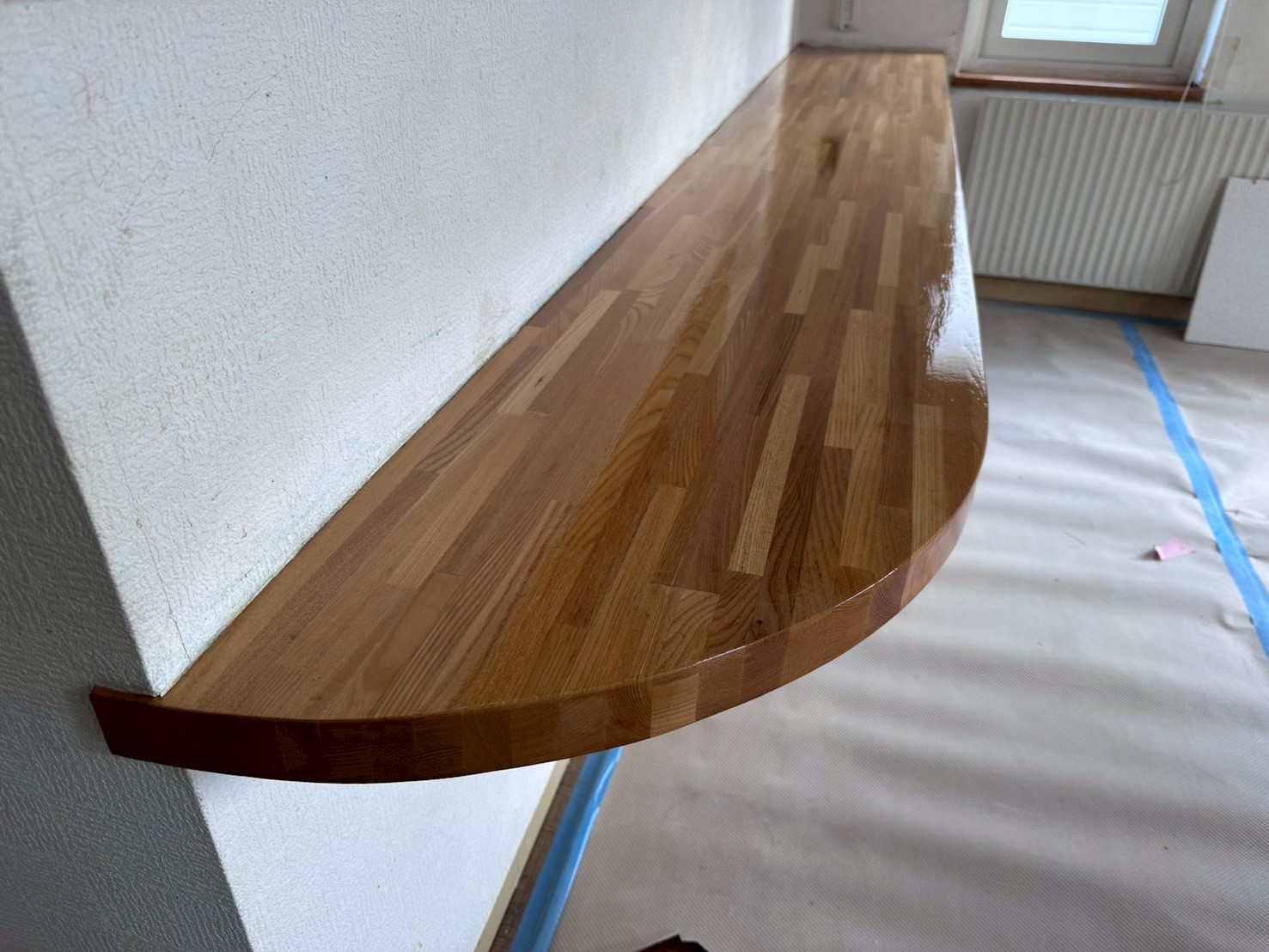 集成材カウンター塗装　アフター