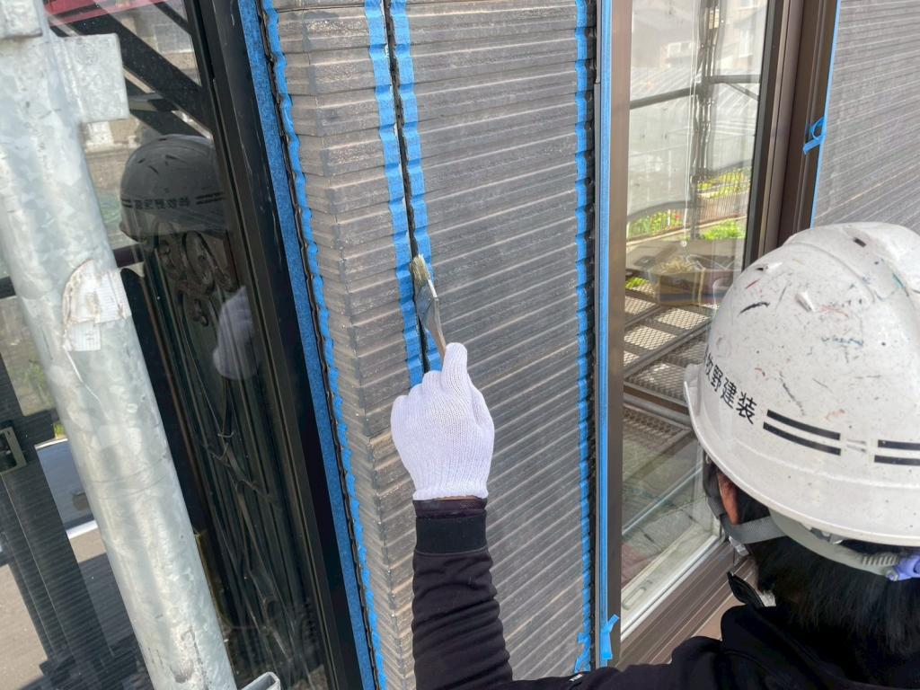 苫小牧市はまなす町、N様邸 外壁 プライマー塗布
