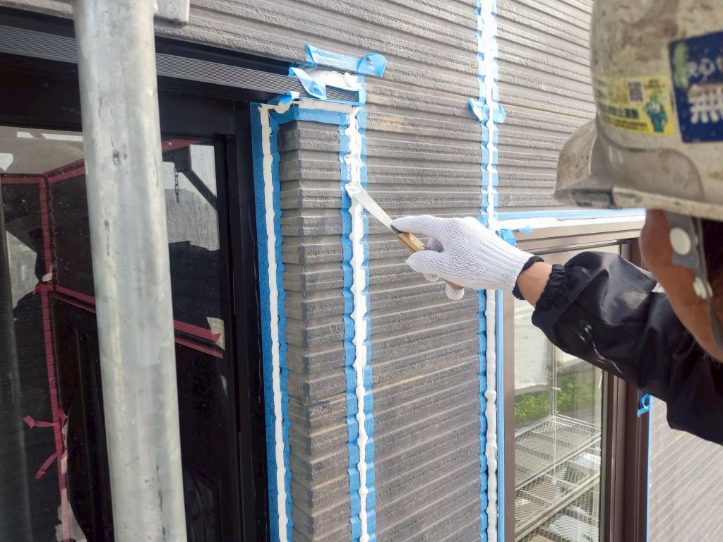 苫小牧市はまなす町、N様邸 外壁 へら押え(仕上げ)