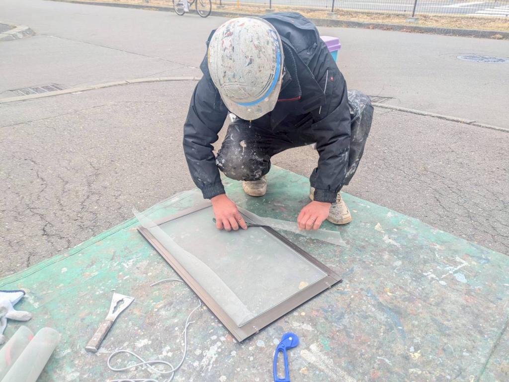 苫小牧市新中野町、N様邸 網戸張替